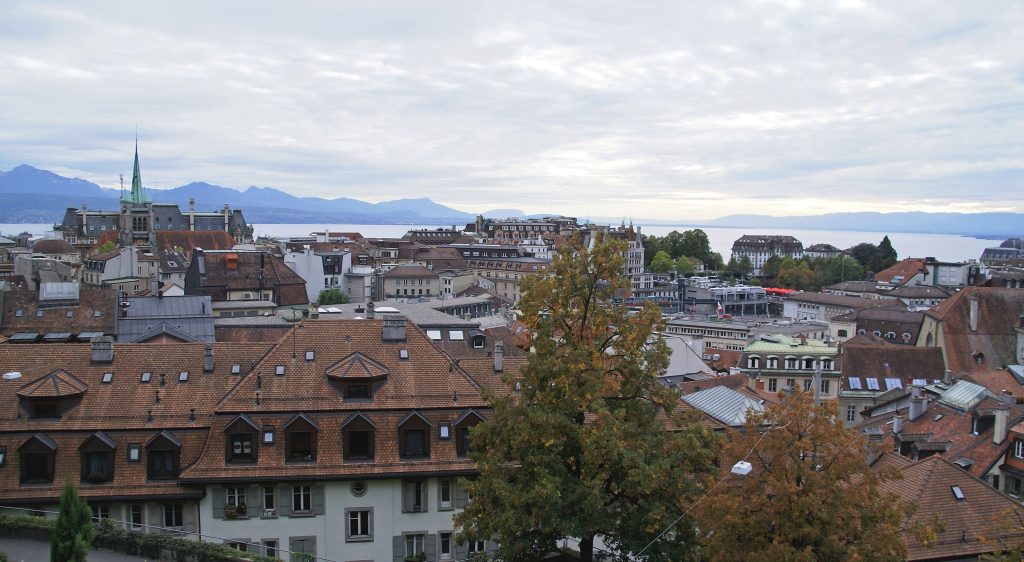 Vistas de Lausanne desde el mirador de la catedral